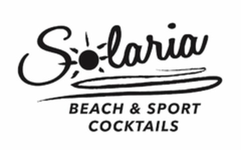 SOLARIA BEACH & SPORT COCKTAILS Logo (USPTO, 06/18/2019)