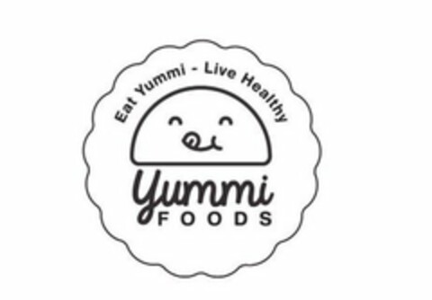 EAT YUMMI - LIVE HEALTHY YUMMI FOODS Logo (USPTO, 08.08.2019)