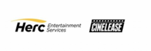 HERC ENTERTAINMENT SERVICES CINELEASE Logo (USPTO, 01/14/2020)