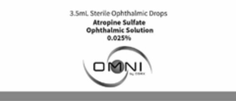 3.5 ML STERILE OPHTHALMIC DROPS ATROPINE SULFATE OPHTHALMIC SOLUTION 0.025% OMNI BY OSRX Logo (USPTO, 05/07/2020)