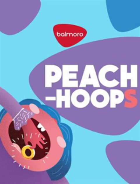BALMORO PEACH-HOOPS Logo (USPTO, 08/10/2020)