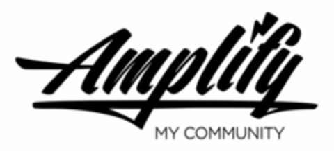 AMPLIFY MY COMMUNITY Logo (USPTO, 08/13/2020)