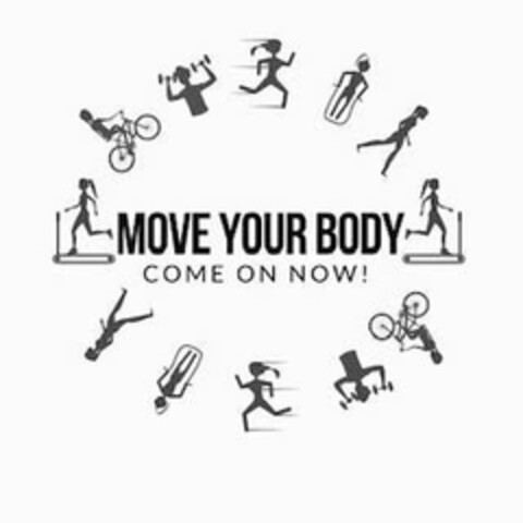 MOVE YOUR BODY COME ON NOW! Logo (USPTO, 08/18/2020)