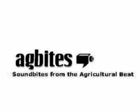 AGBITES SOUNDBITES FROM THE AGRICULTURAL BEAT Logo (USPTO, 15.06.2009)