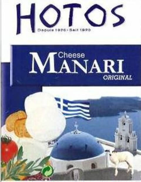 HOTOS DEPUIS 1920 SEIT 1920 CHEESE MANARI ORIGINAL Logo (USPTO, 12.10.2009)