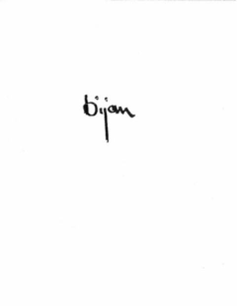 BIJAN Logo (USPTO, 05/06/2010)