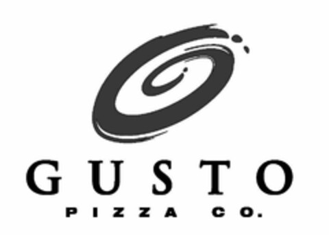 GUSTO PIZZA CO. Logo (USPTO, 06/23/2010)