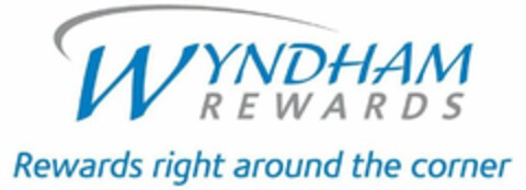 WYNDHAM REWARDS REWARDS RIGHT AROUND THE CORNER Logo (USPTO, 01.09.2010)