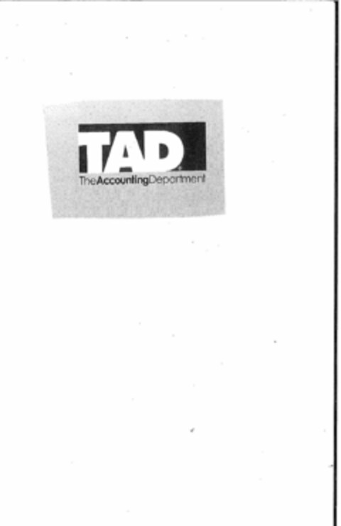 TAD THEACCOUNTINGDEPARTMENT Logo (USPTO, 15.03.2011)
