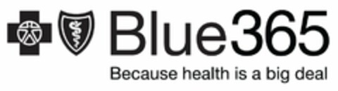 BLUE365 BECAUSE HEALTH IS A BIG DEAL Logo (USPTO, 15.07.2011)