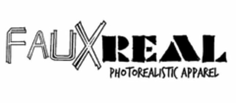 FAUX REAL PHOTOREALISTIC APPAREL Logo (USPTO, 12.08.2011)