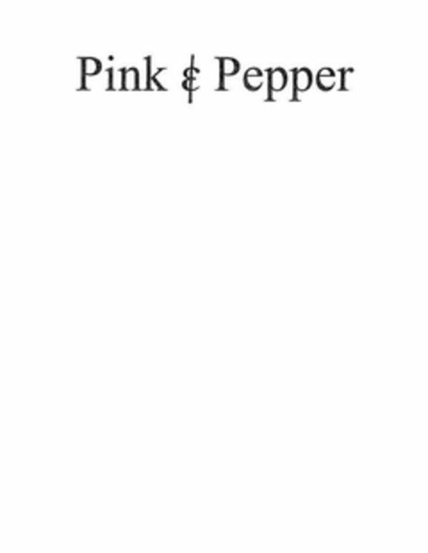 PINK & PEPPER Logo (USPTO, 08.11.2011)