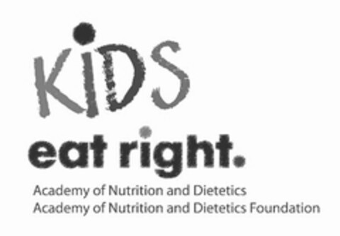 KIDS EAT RIGHT. ACADEMY OF NUTRITION AND DIETETICS ACADEMY OF NUTRITION AND DIETETICS FOUNDATION Logo (USPTO, 21.11.2011)