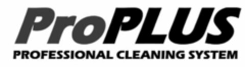 PROPLUS PROFESSIONAL CLEANING SYSTEM Logo (USPTO, 14.09.2012)