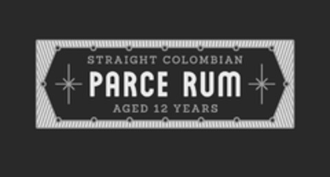 STRAIGHT COLUMBIAN PARCE RUM AGED 12 YEARS Logo (USPTO, 26.09.2013)