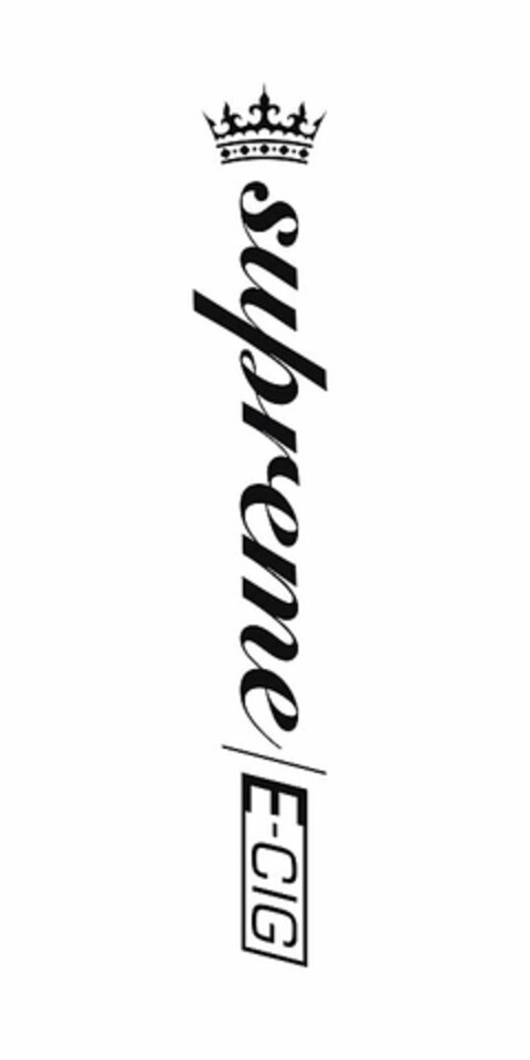 SUPREME E-CIG Logo (USPTO, 03/24/2014)