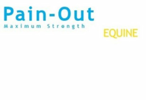 PAIN-OUT EQUINE MAXIMUM STRENGTH Logo (USPTO, 19.06.2014)