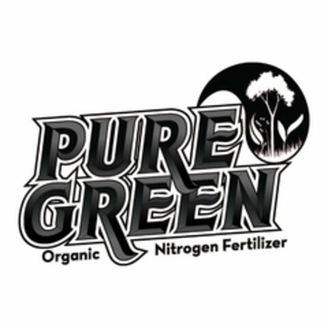 PURE GREEN ORGANIC NITROGEN FERTILIZER Logo (USPTO, 09/24/2014)