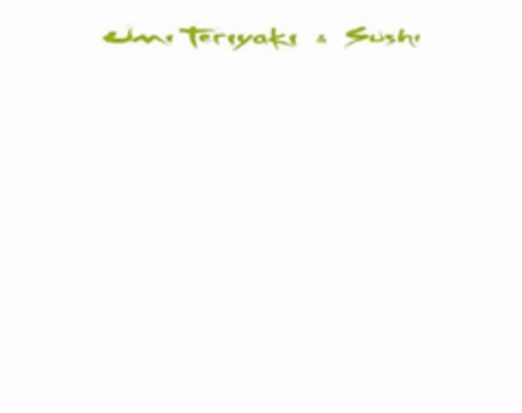 UMI TERIYAKI & SUSHI Logo (USPTO, 20.10.2014)