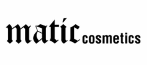 MATIC COSMETICS Logo (USPTO, 16.04.2015)