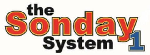 THE SONDAY SYSTEM 1 Logo (USPTO, 11/10/2016)