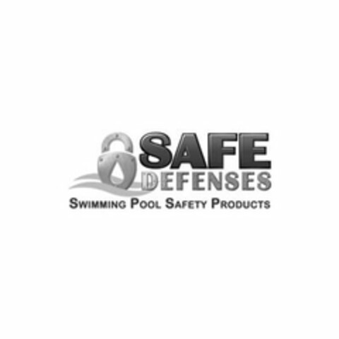 SAFE DEFENSES SWIMMING POOL SAFETY PRODUCTS Logo (USPTO, 16.11.2017)