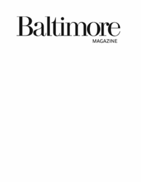 BALTIMORE MAGAZINE Logo (USPTO, 07.08.2018)