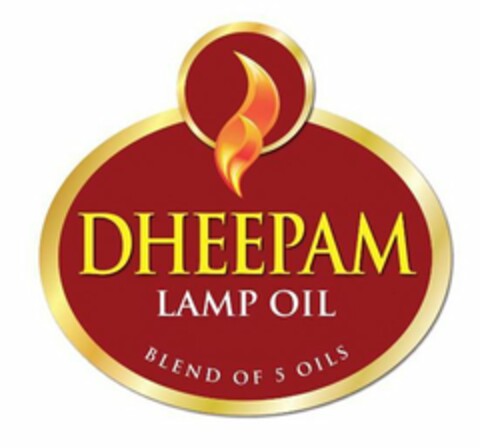 DHEEPAM LAMP OIL BLEND OF 5 OILS Logo (USPTO, 09/17/2019)