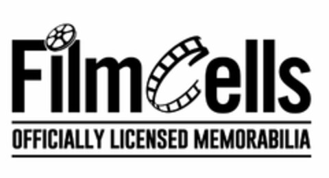 FILMCELLS OFFICIALLY LICENSED MEMORABILIA Logo (USPTO, 30.06.2020)