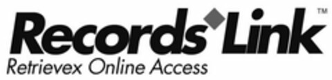 RECORDS LINK RETRIEVEX ONLINE ACCESS Logo (USPTO, 09.06.2010)