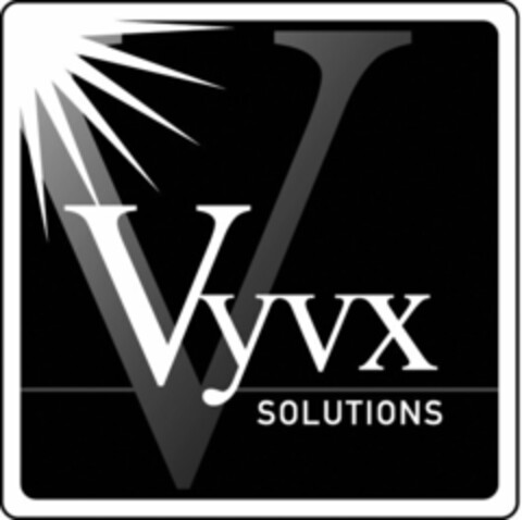 V VYVX SOLUTIONS Logo (USPTO, 27.09.2011)