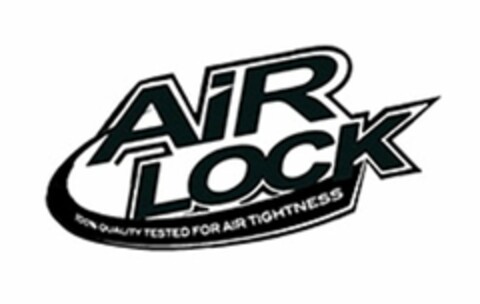 AIR LOCK 100% QUALITY TESTED FOR AIR TIGHTNESS Logo (USPTO, 17.12.2012)