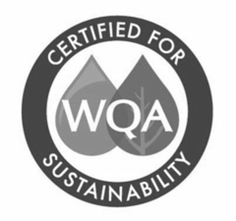 WQA CERTIFIED FOR SUSTAINABILITY Logo (USPTO, 12/20/2012)