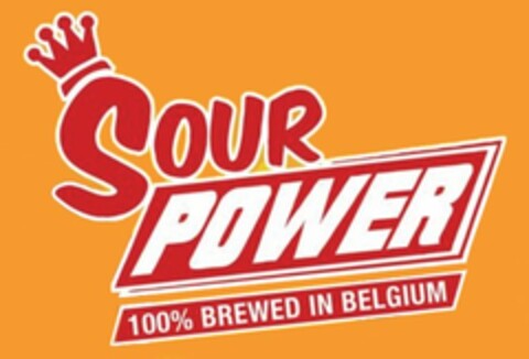 SOUR POWER 100% BREWED IN BELGIUM Logo (USPTO, 12.03.2013)