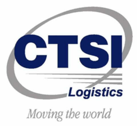 CTSI LOGISTICS MOVING THE WORLD Logo (USPTO, 07/10/2013)