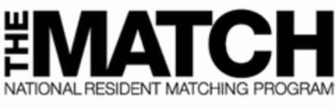 THE MATCH NATIONAL RESIDENT MATCHING PROGRAM Logo (USPTO, 08/20/2013)