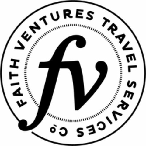 FV FAITH VENTURES TRAVEL SERVICES Logo (USPTO, 03/17/2014)