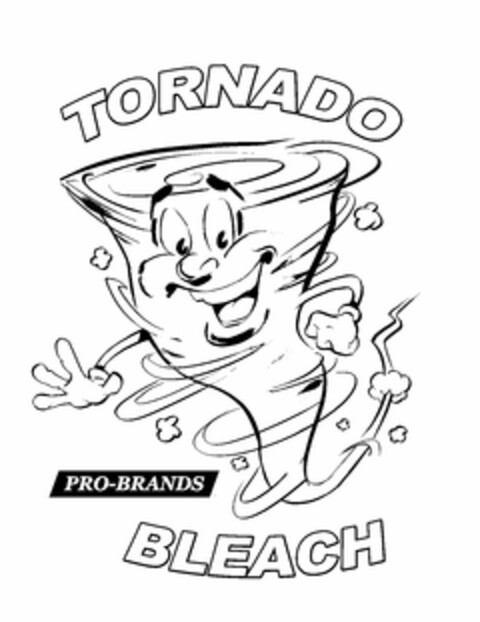 TORNADO PRO-BRANDS BLEACH Logo (USPTO, 12/08/2015)