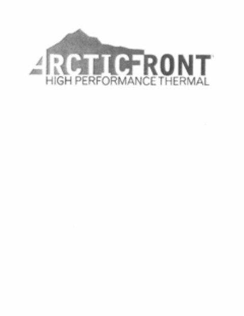 ARCTIC FRONT HIGH PERFORMANCE THERMAL Logo (USPTO, 01/18/2016)