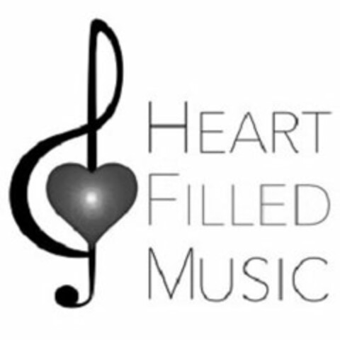 HEART FILLED MUSIC Logo (USPTO, 11/23/2016)