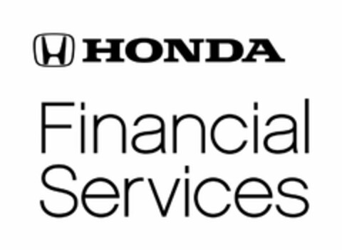 H HONDA FINANCIAL SERVICES Logo (USPTO, 12/08/2016)