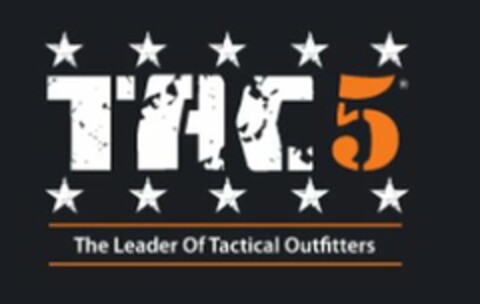 TAC5 THE LEADER OF TACTICAL OUTFITTERS Logo (USPTO, 21.06.2017)