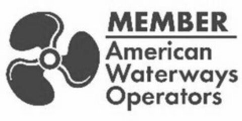 MEMBER AMERICAN WATERWAYS OPERATORS Logo (USPTO, 05.12.2017)