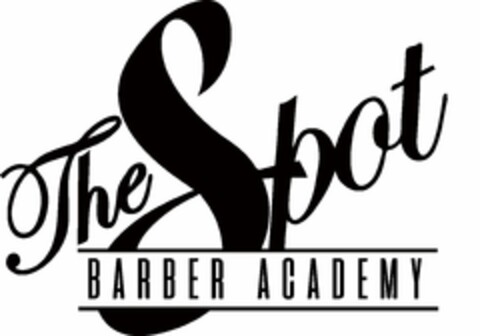 THE SPOT BARBER ACADEMY Logo (USPTO, 16.04.2019)