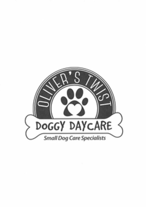 OLIVER'S TWIST DOGGY DAYCARE SMALL DOG CARE SPECIALISTS Logo (USPTO, 05/06/2019)