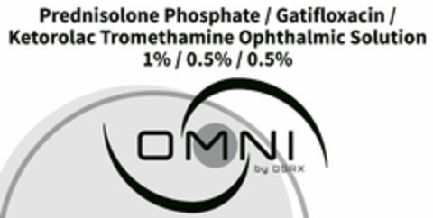 PREDNISOLONE PHOSPHATE / GATIFLOXACIN /KETOROLAC TROMETHAMINE OPHTHALMIC SOLUTION 1% / 0.5% / 0.5% OMNI BY OSRX Logo (USPTO, 09.05.2019)