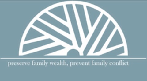 PRESERVE FAMILY WEALTH, PREVENT FAMILY CONFLICT Logo (USPTO, 10.06.2020)