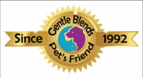 GENTLE BLENDS PET'S FRIEND SINCE 1992 Logo (USPTO, 09/14/2020)