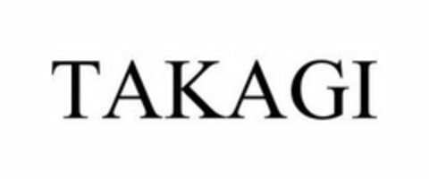 TAKAGI Logo (USPTO, 07/02/2009)