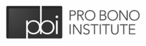 PBI PRO BONO INSTITUTE Logo (USPTO, 31.08.2010)